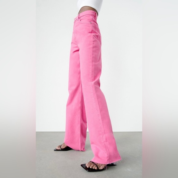 Zara Jeans Zara Full Length Wide Leg Jeans Poshmark